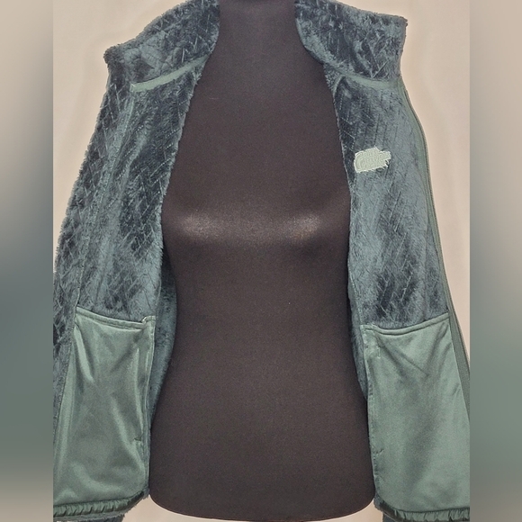 The North Face Women's Emerald Green High-Piled Fleece Zip Jacket - Size S - Picture 5 of 14